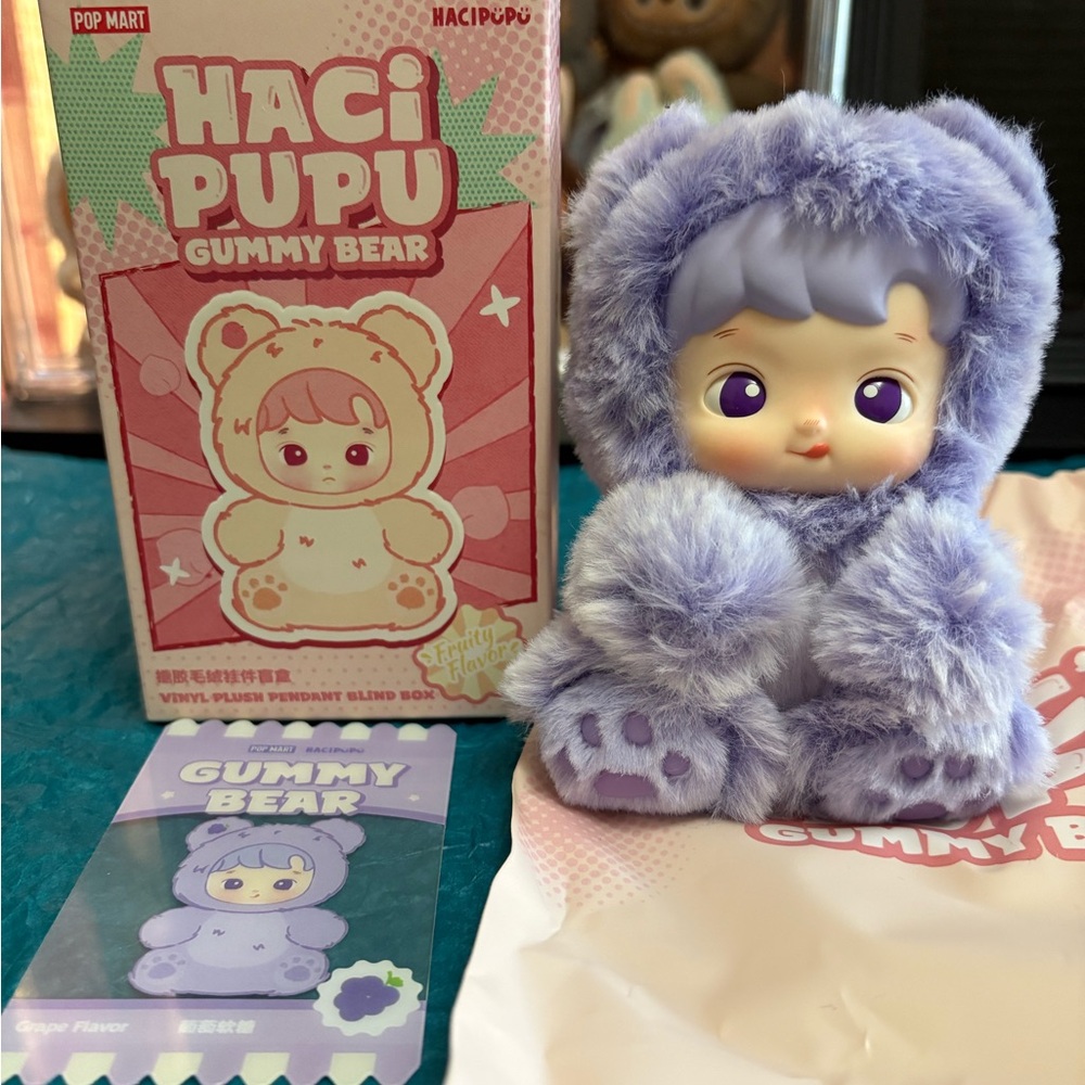 HACIPUPU Gummy Bear Grape POP MART vinyl plush pendant